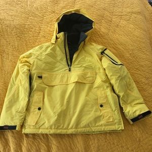 Bright Yellow Lands’ End Pullover Parka/Winter Coat